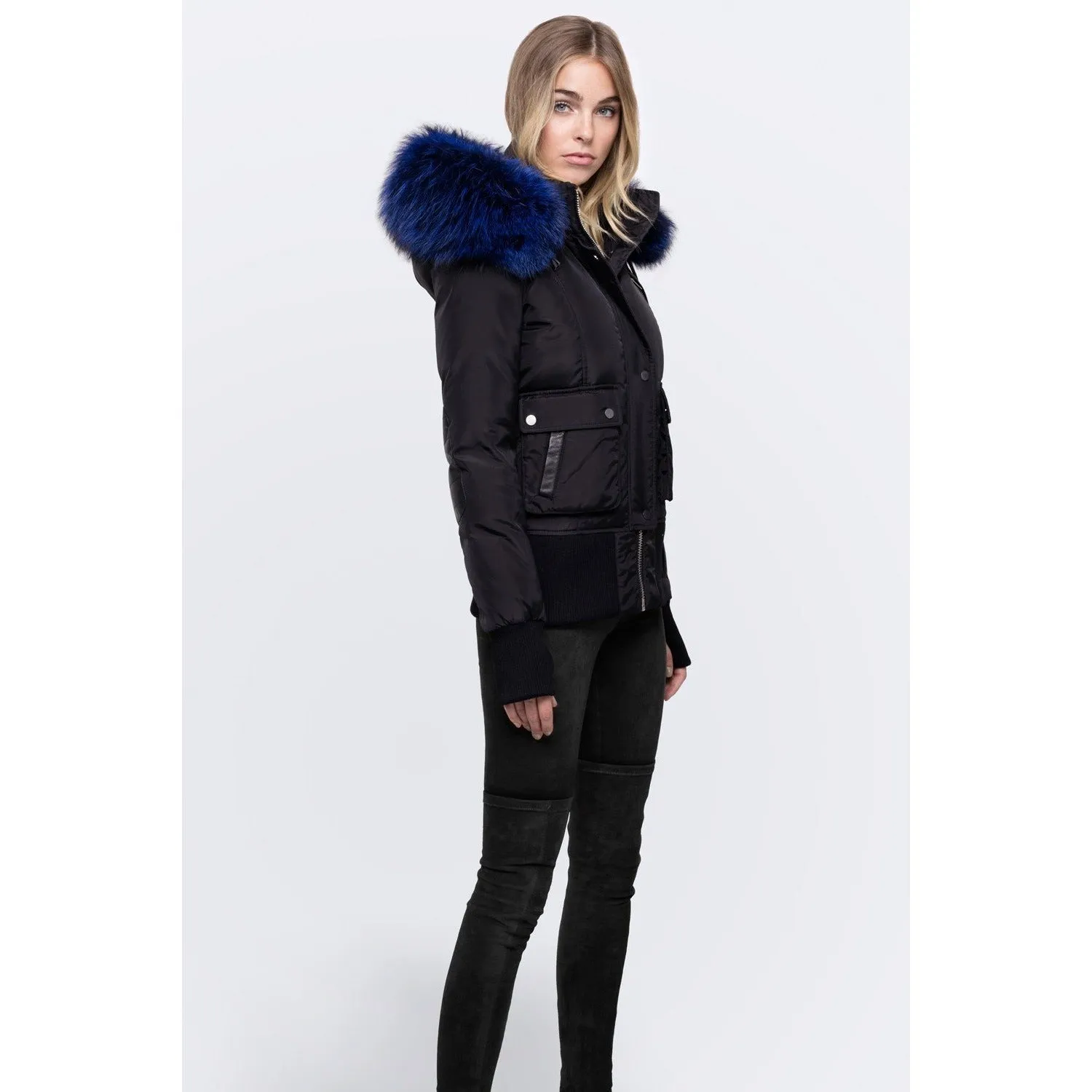 Women's Nicole Benisti Fordham Coat - Black/Blue