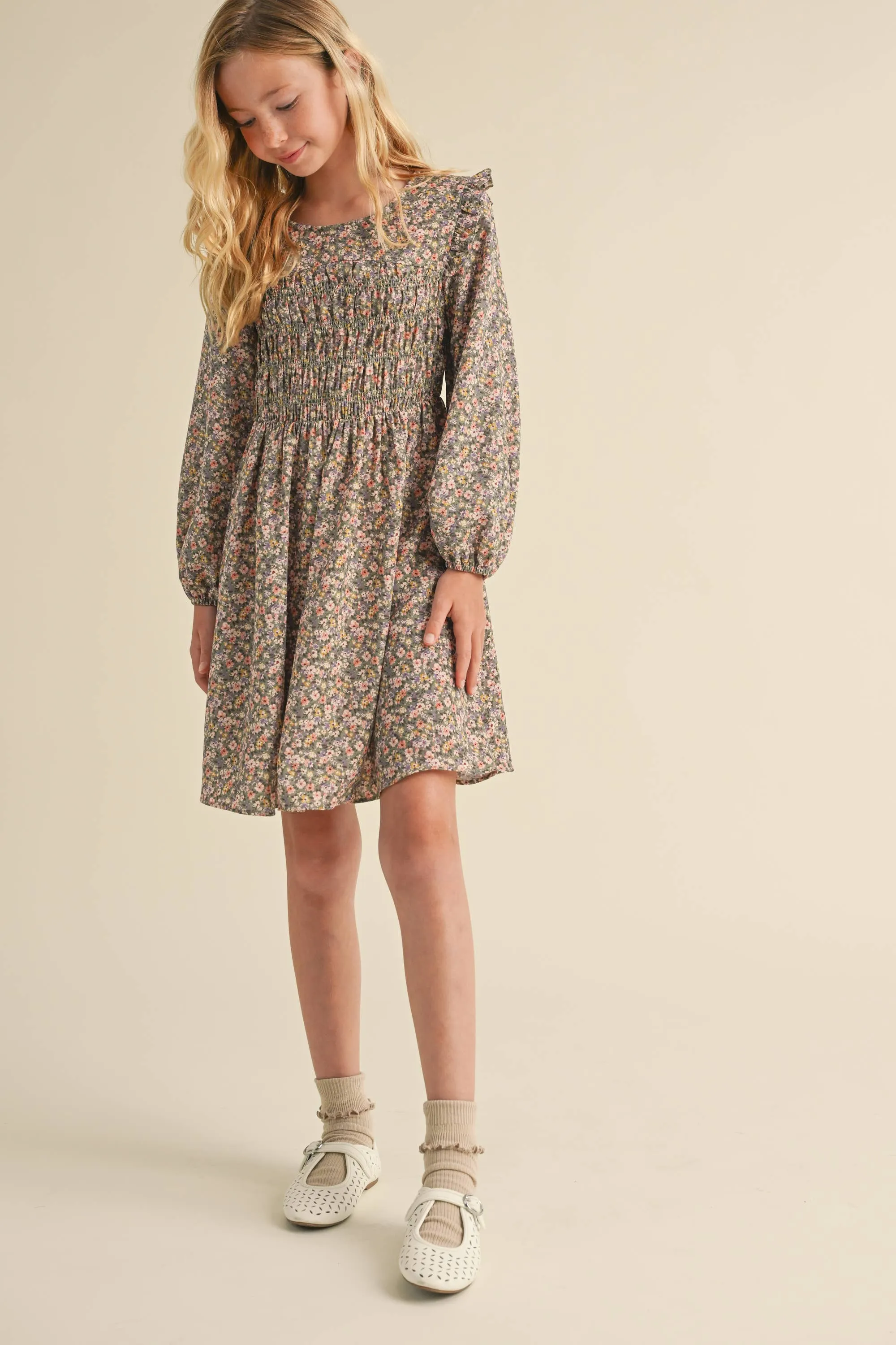 Woven Smocked Dress- Ditsy Floral