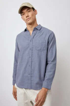 Wyatt Long Sleeve Button Up Shirt in Flint