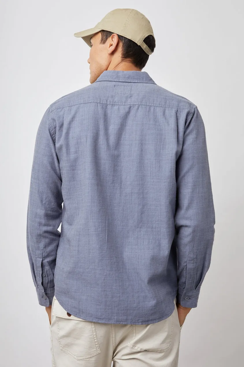 Wyatt Long Sleeve Button Up Shirt in Flint