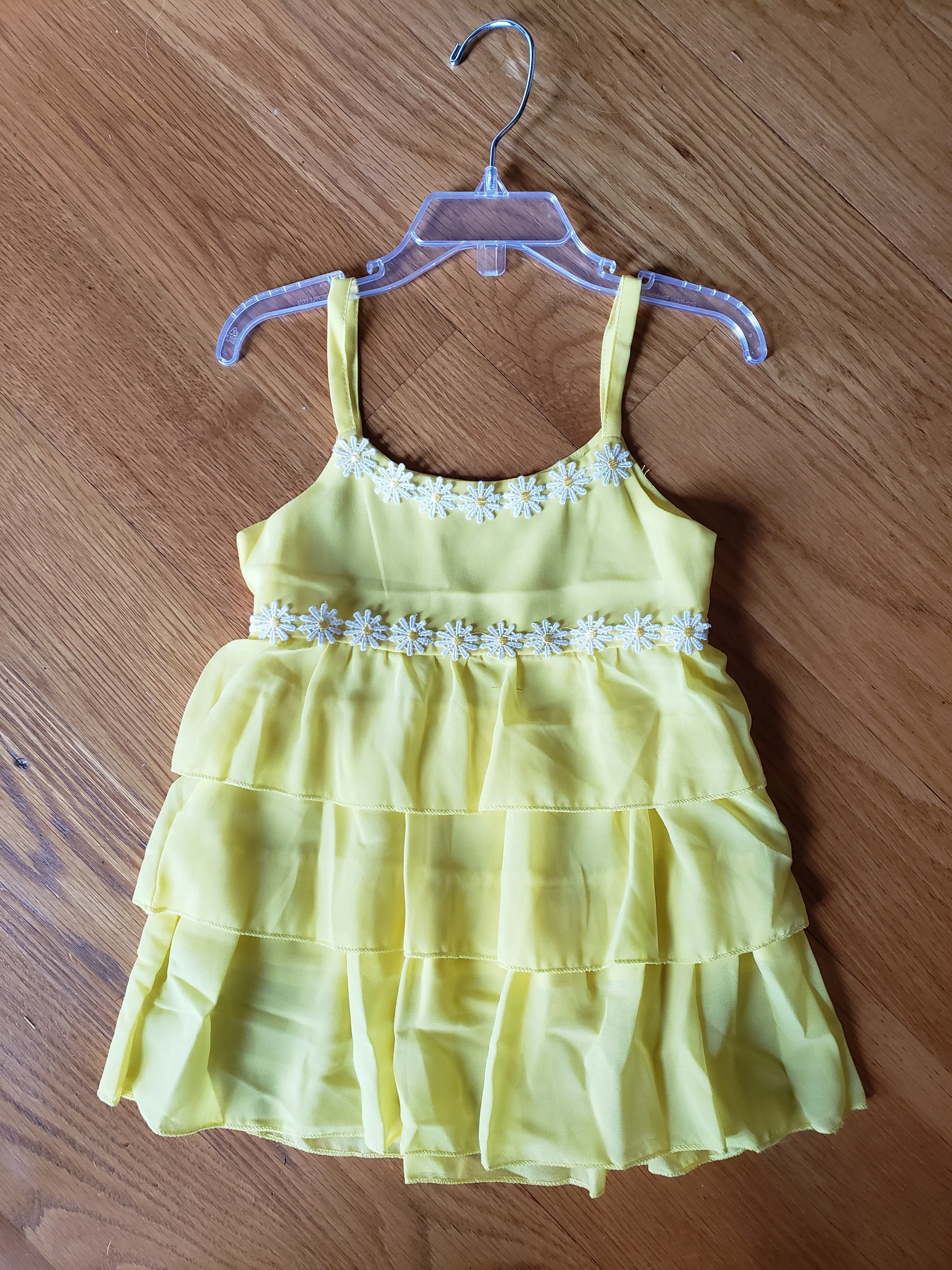 Yellow Tiered Sun Dress