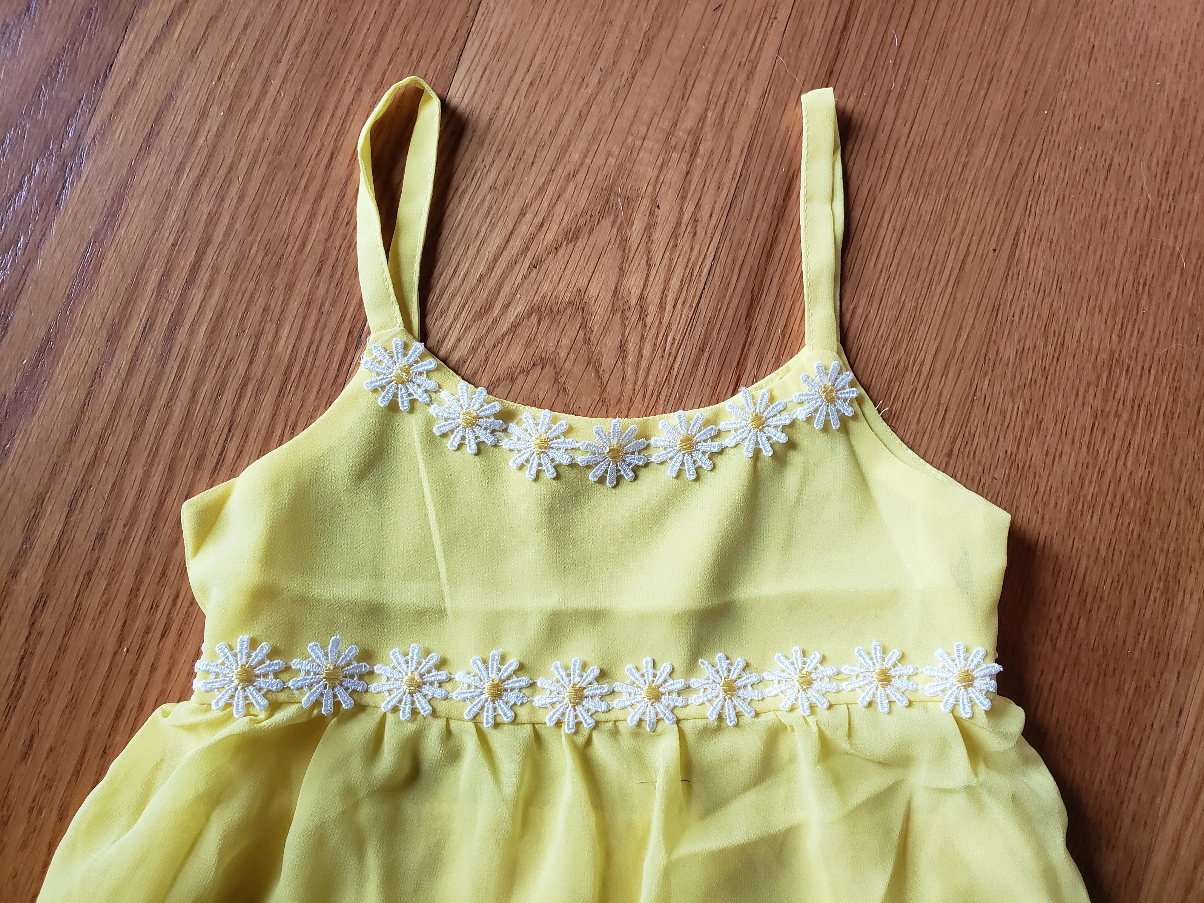 Yellow Tiered Sun Dress