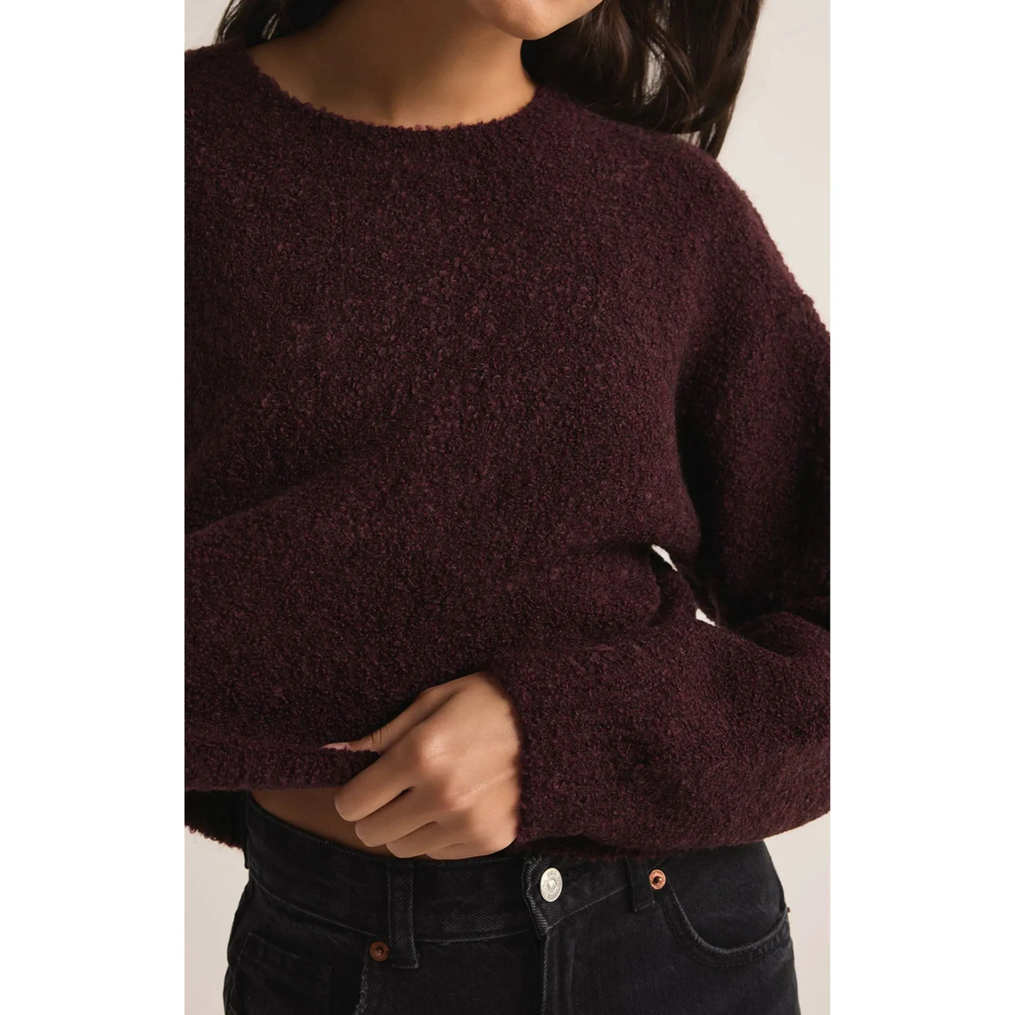 Z Supply Destiny Sweater in Berry Wine