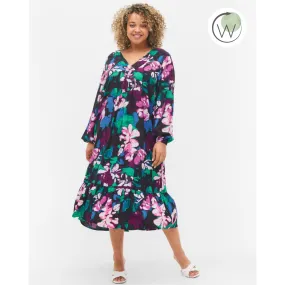 Zizzi Floral Midi Dress