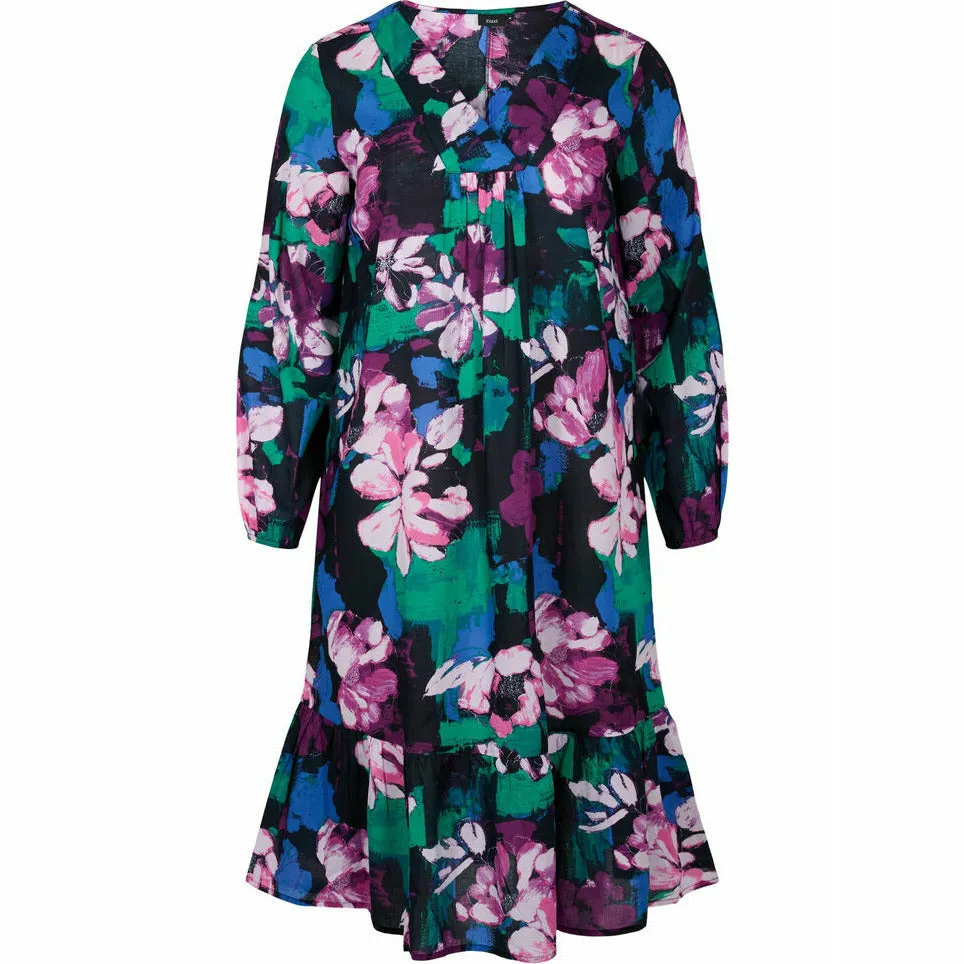 Zizzi Floral Midi Dress